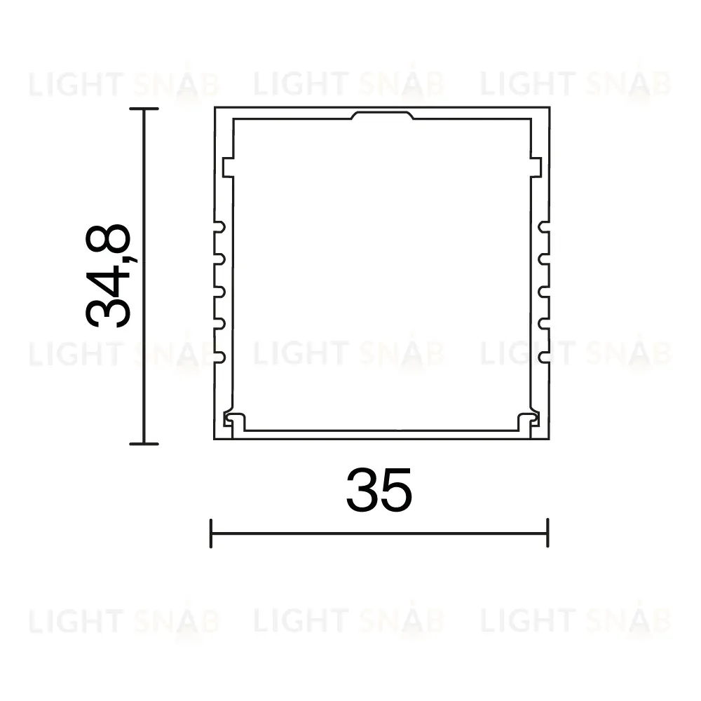 Алюминиевый профиль накладной Maytoni Led Strip ALM-3535AT-S-2M 631008 631008