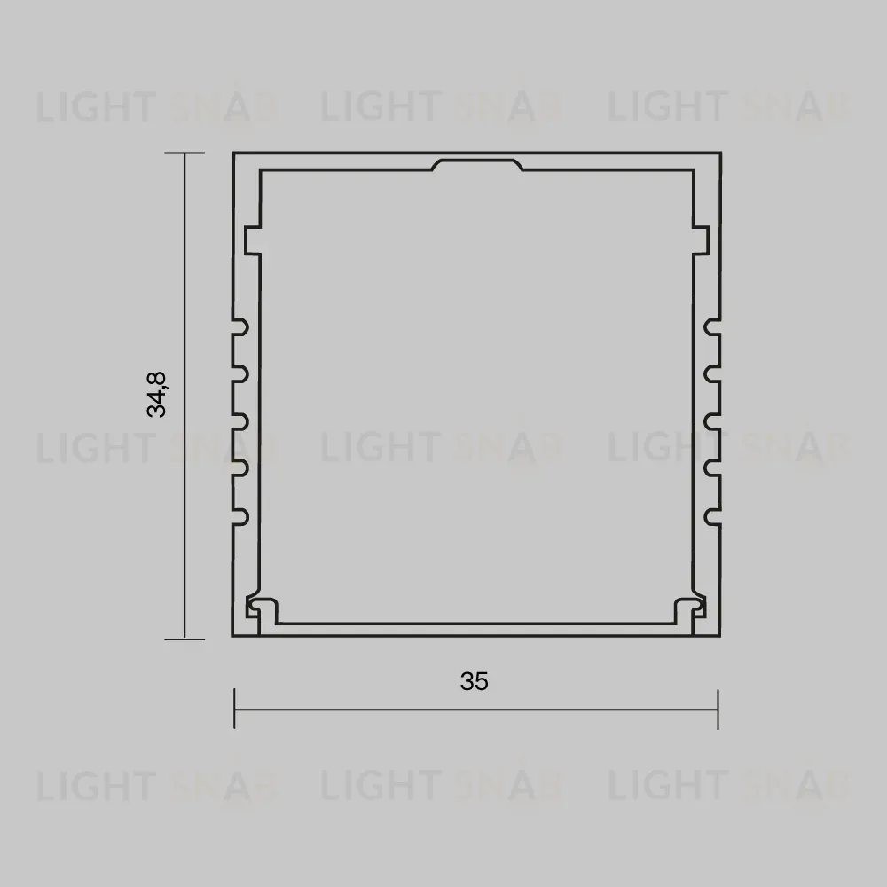 Алюминиевый профиль накладной Maytoni Led Strip ALM-3535AT-S-2M 631008 631008