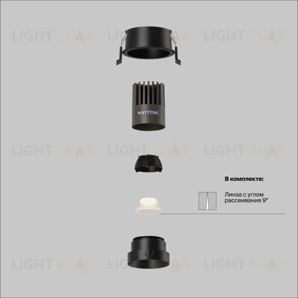 Встраиваемый светильник Maytoni Technical Dip Hight DL123-10W-2.7K-B DL123-10W-2.7K-B
