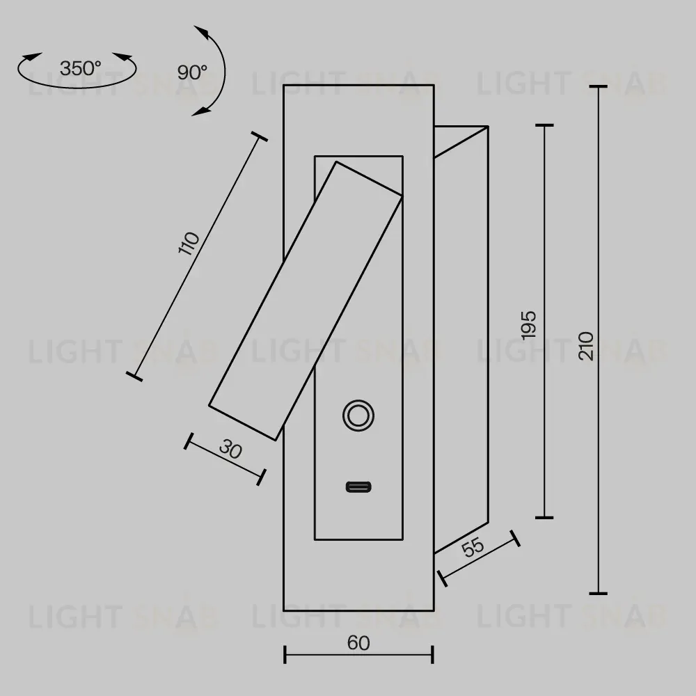 Настенный светильник Maytoni Axiom MOD495WL-L3B3K1 MOD495WL-L3B3K1