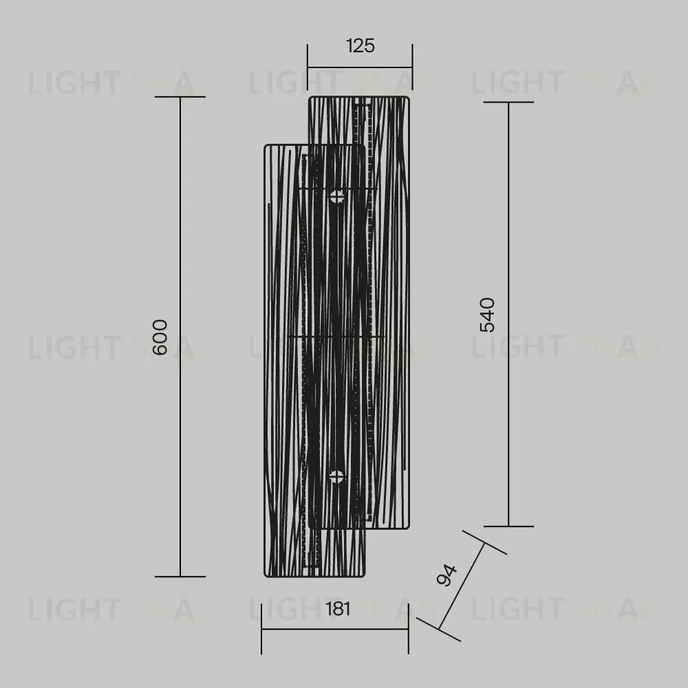 Настенный светильник Maytoni Frostum MOD439WL-L10BSK MOD439WL-L10BSK