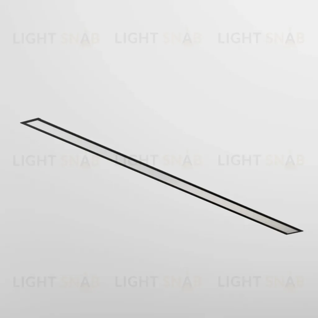 Линейный встраиваемый светильник Maytoni Technical 3000K 50x35 (Черный, 1 м) LL313011 LL313011