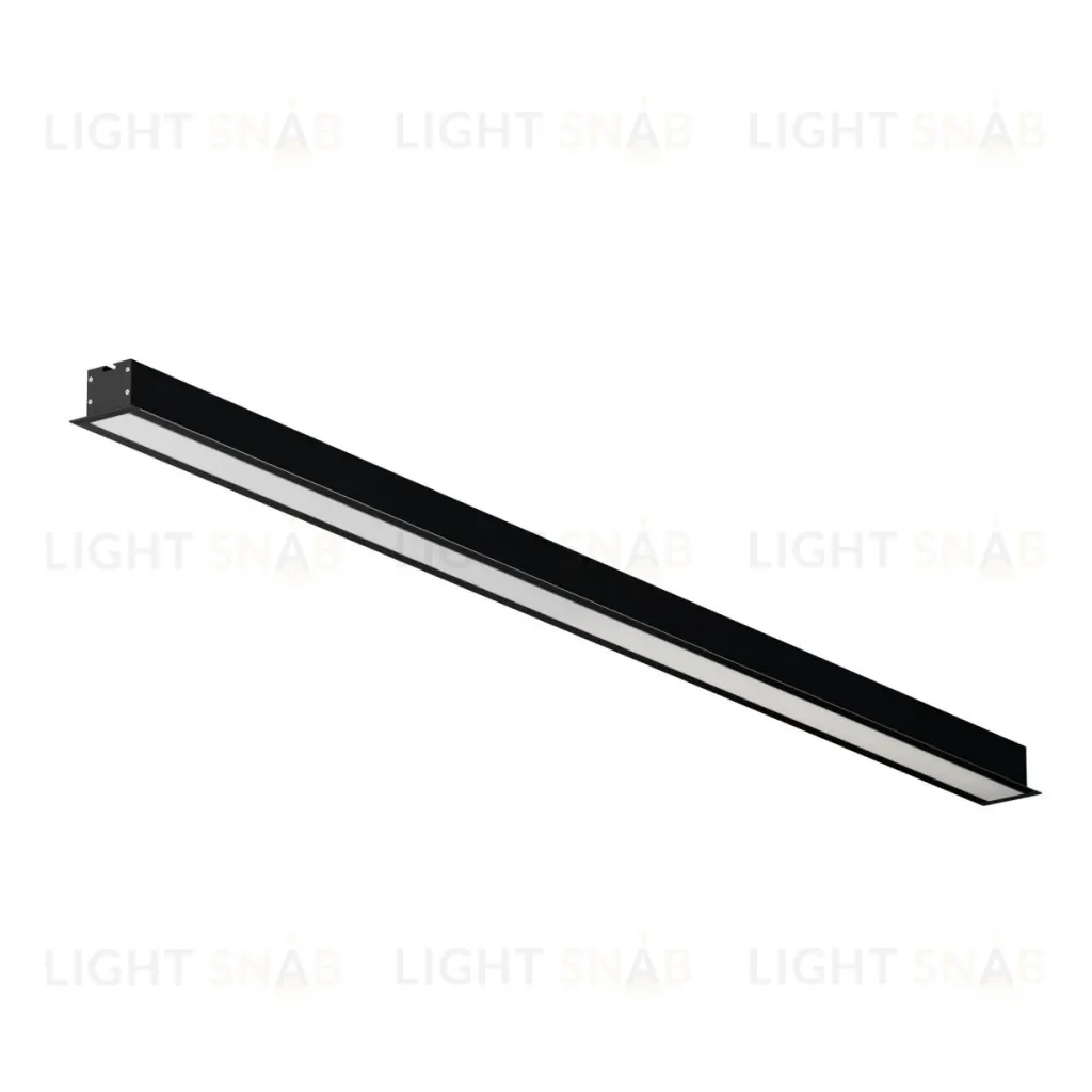 Линейный встраиваемый светильник Maytoni Technical 3000K 50x35 (Черный, 1 м) LL313011 LL313011