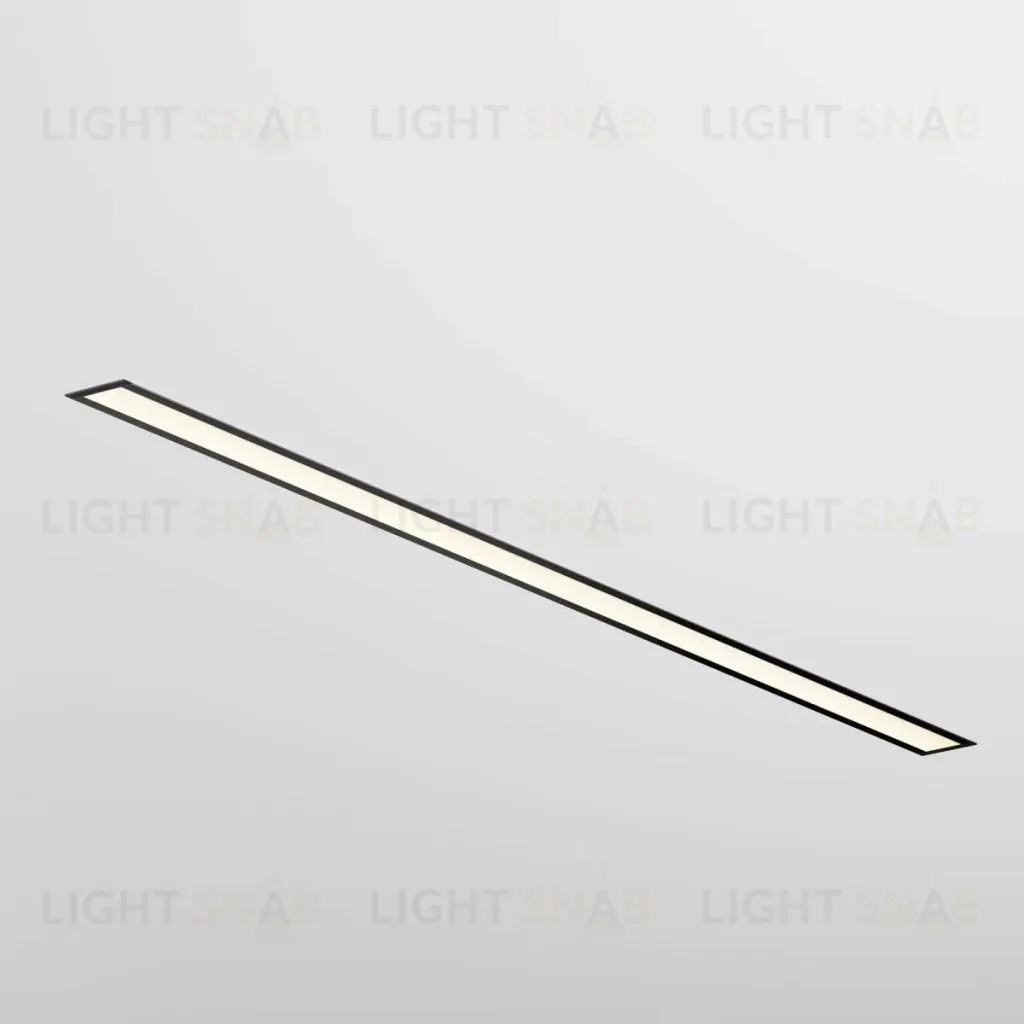 Линейный встраиваемый светильник Maytoni Technical 3000K 50x35 (Черный, 1 м) LL313011 LL313011