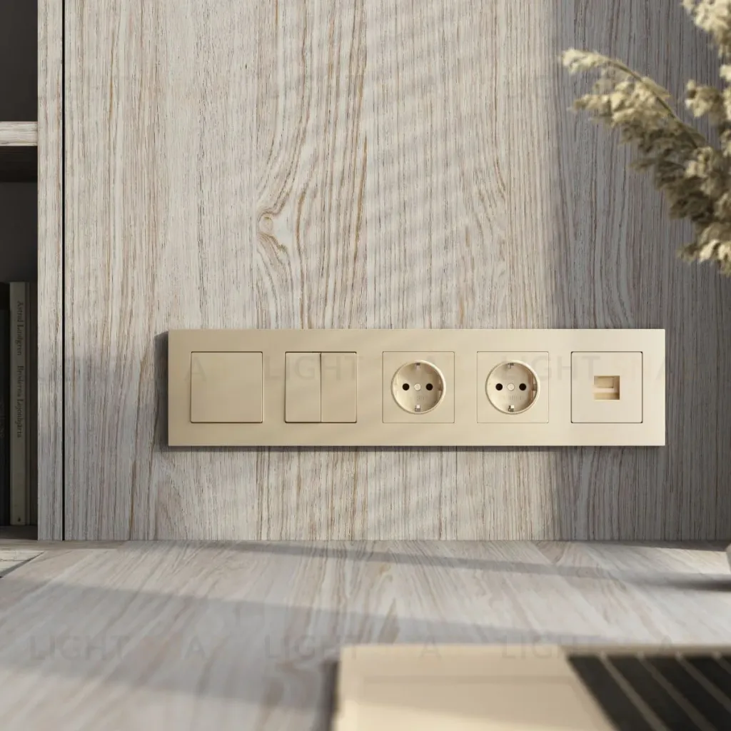 Рамка на 5 постов Werkel Slab (шампань софт) W0052911 4690389218460 a071629 4690389218460