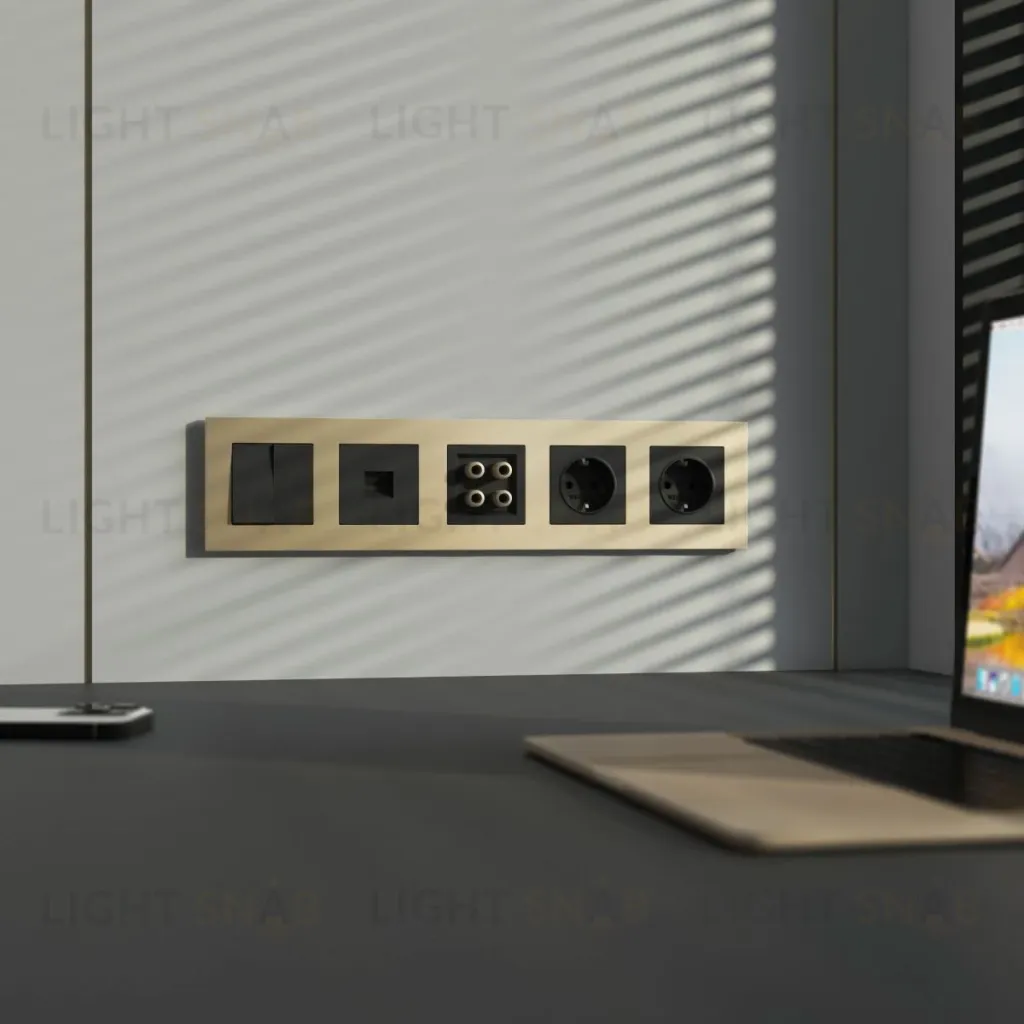 Рамка на 5 постов Werkel Slab (шампань софт) W0052911 4690389218460 a071629 4690389218460
