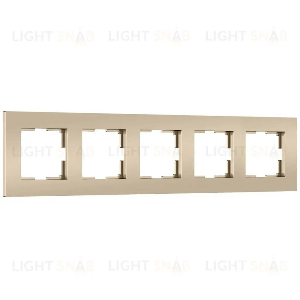 Рамка на 5 постов Werkel Slab (шампань софт) W0052911 4690389218460 a071629 4690389218460