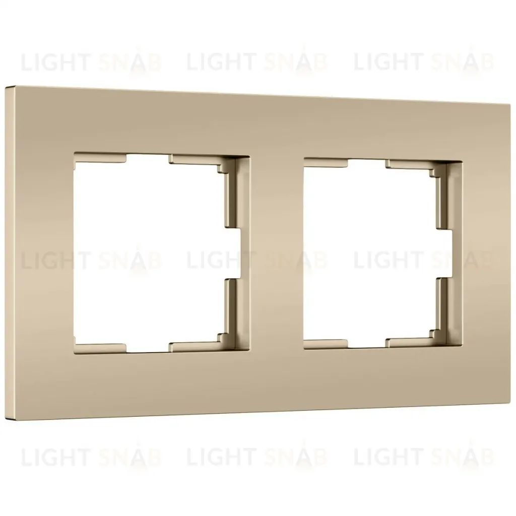 Рамка на 2 поста Werkel Slab (шампань софт) W0022911 4690389218378 a071624 4690389218378