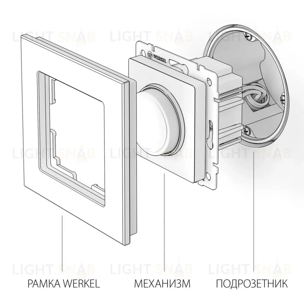 Диммер Werkel (серебряный) W1142006 4690389157677 a050885 4690389157677