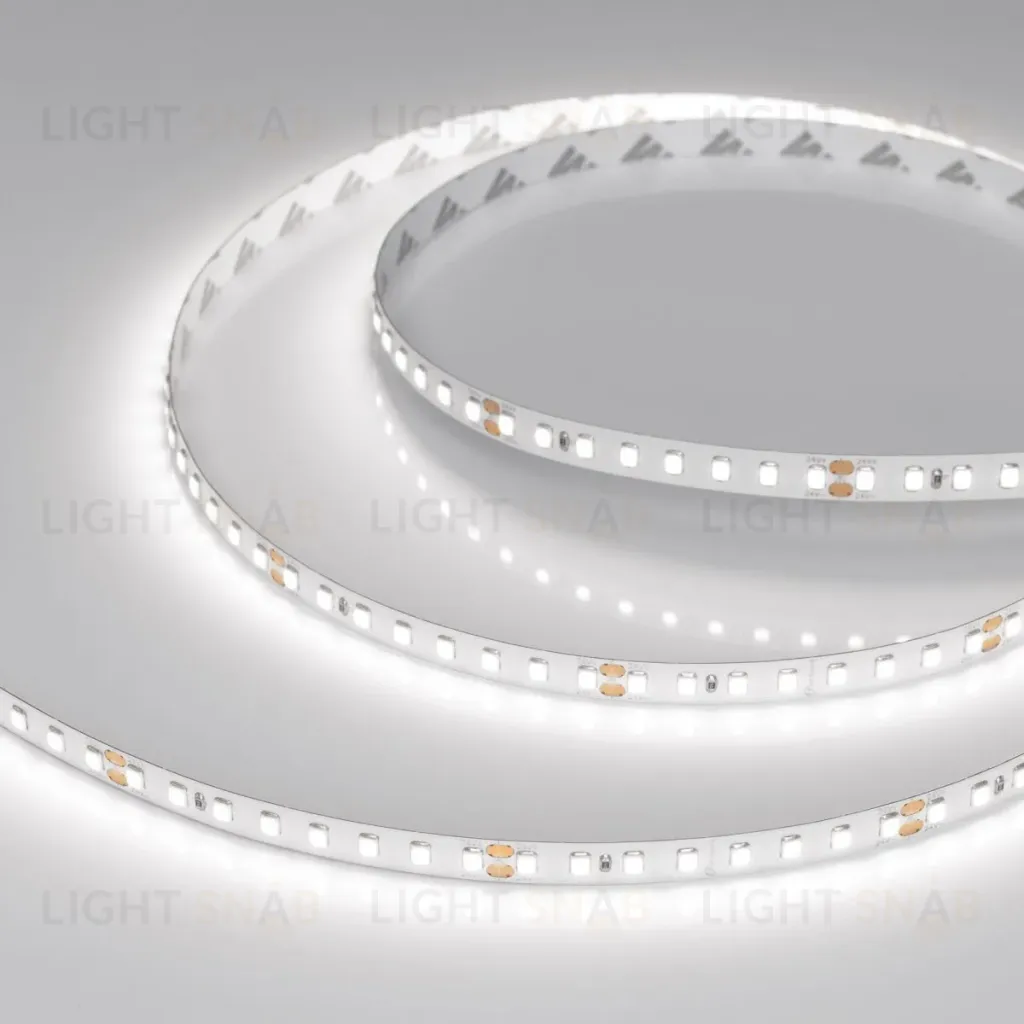 Светодиодная лента Arlight RT-A128-8mm 24V White6000 (10 W/m, IP20, 5m) (высок.эфф.150 лм/Вт) 038755(1) 038755(1)