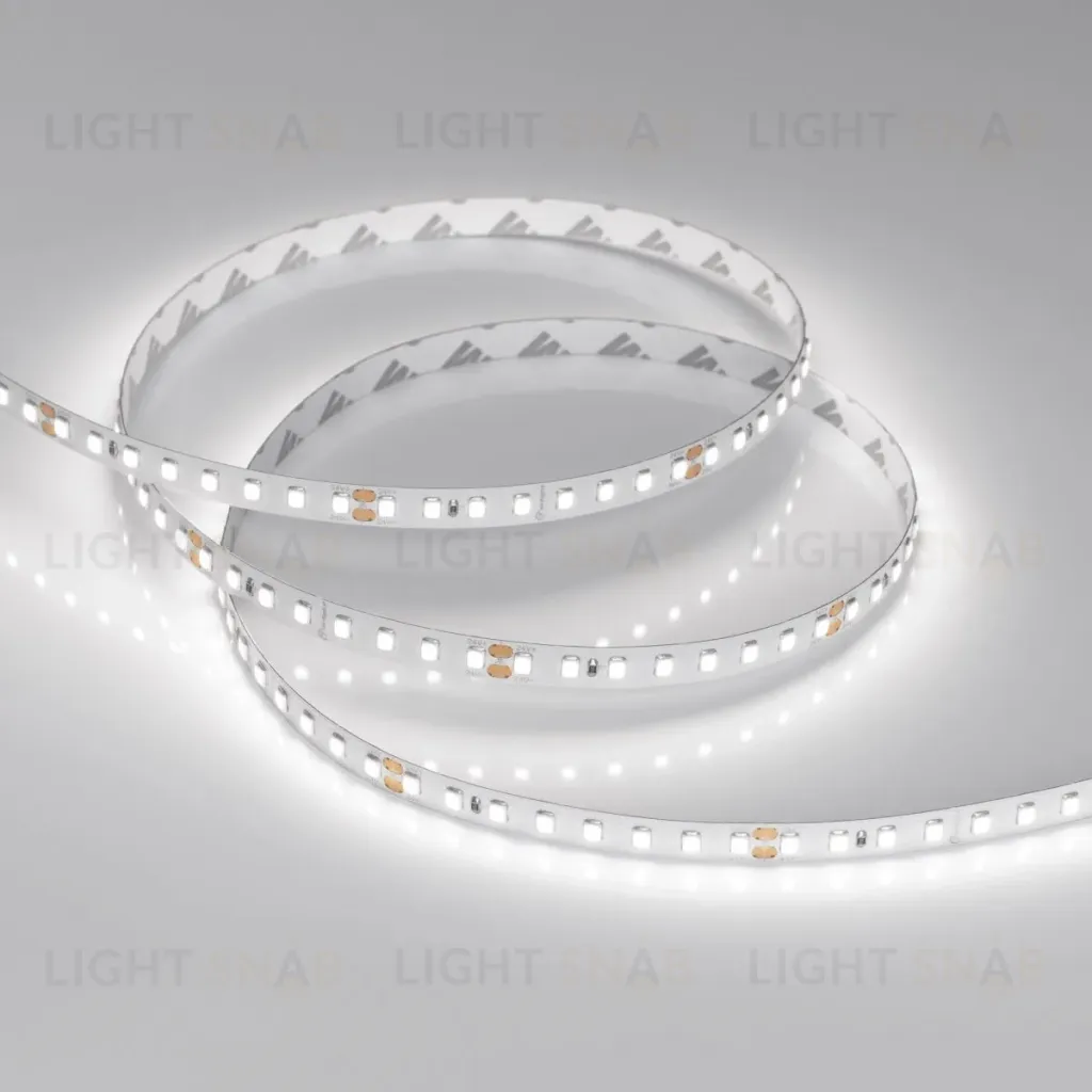 Светодиодная лента Arlight RT-A128-8mm 24V White6000 (10 W/m, IP20, 5m) (высок.эфф.150 лм/Вт) 038755(1) 038755(1)