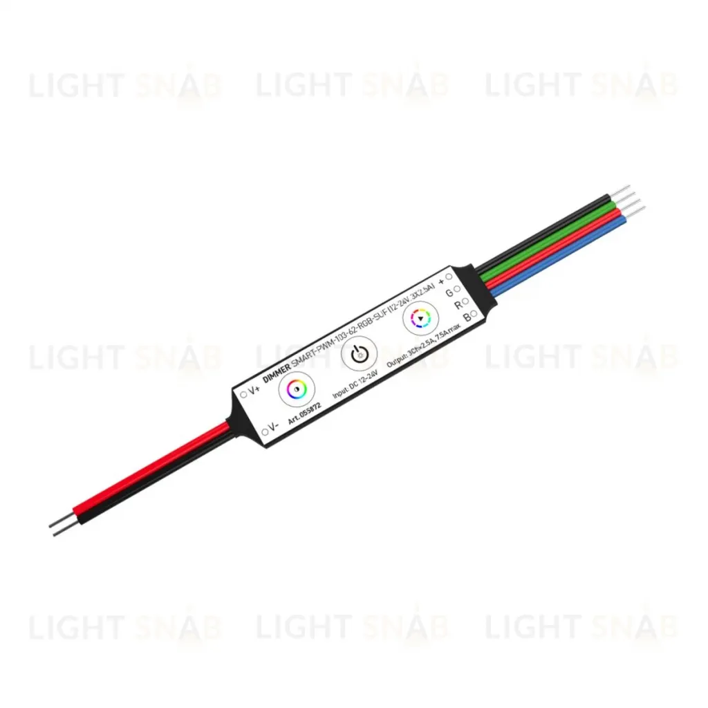 Диммер Arlight SMART-PWM-103-62-RGB-SUF (12-24V, 3x2.5A) (IARL, IP20 Пластик) 055872 055872