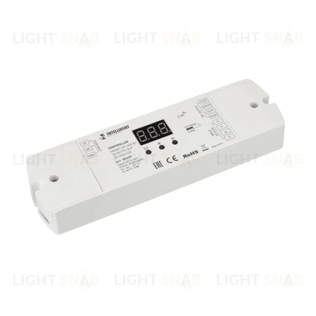 Контроллер Arlight SMART-SPI-302-82-2G-SH-PS-SUF (12-24V, 2.4G) (IARL, IP20 Пластик) 054176 054176