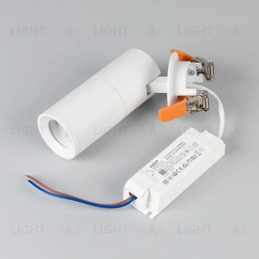 Спот Arlight LGD-ARTEMIS-BUILT-FLAP-R55-12W Warm2700 (WH, 8-80 deg, 230V) (IP20 Металл) 062273 062273