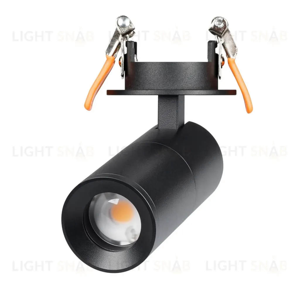 Спот Arlight LGD-ARTEMIS-BUILT-FLAP-R55-12W Warm2700 (BK, 8-80 deg, 230V) (IP20 Металл) 062274 062274