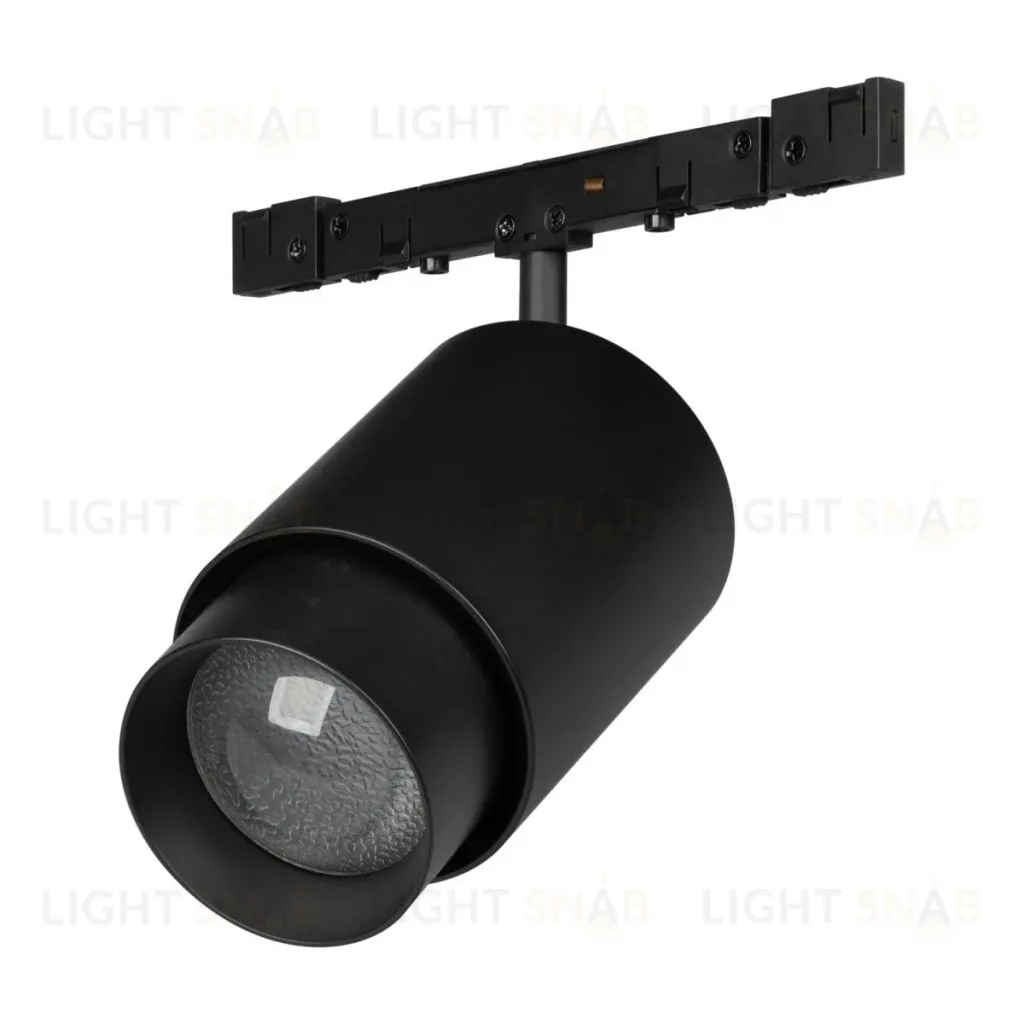 Трековый магнитный светильник Arlight MAG-MICROCOSM-SPOT-ZOOM-R38-5W Day4000 (BK, 10-55 deg, 24V) (IP20 Металл) 050975 050975
