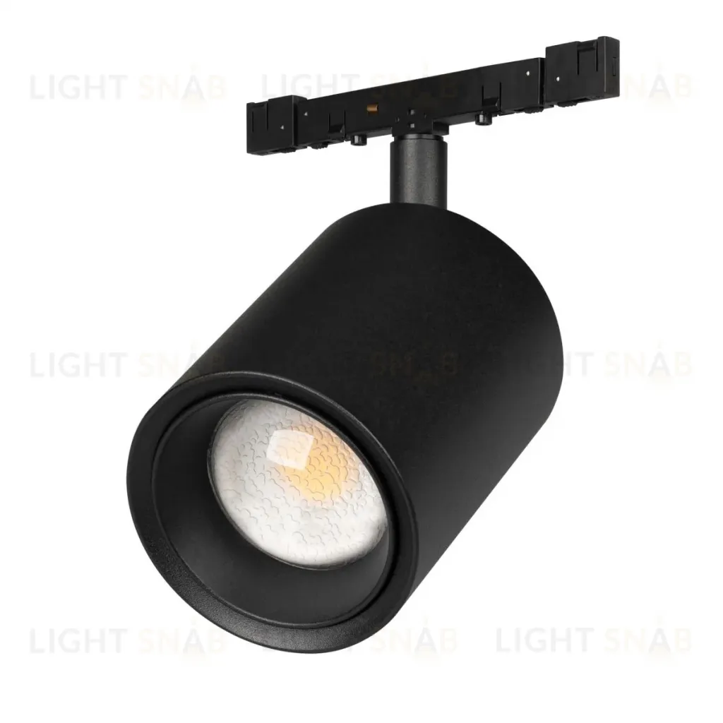 Трековый магнитный светильник Arlight MAG-MICROCOSM-SPOT-ZOOM-R59-12W Warm3000 (BK, 20-60 deg, 24V) (IP20 Металл) 052084 052084