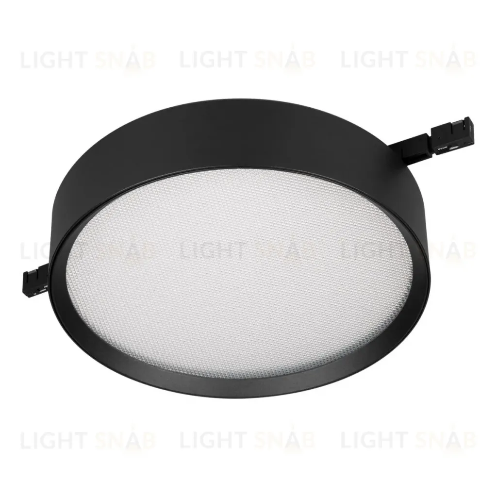 Трековый магнитный светильник Arlight MAG-MICROCOSM-RONDO-R150-15W Day4000 (BK, 90 deg, 24V) (IP20 Металл) 051754 051754