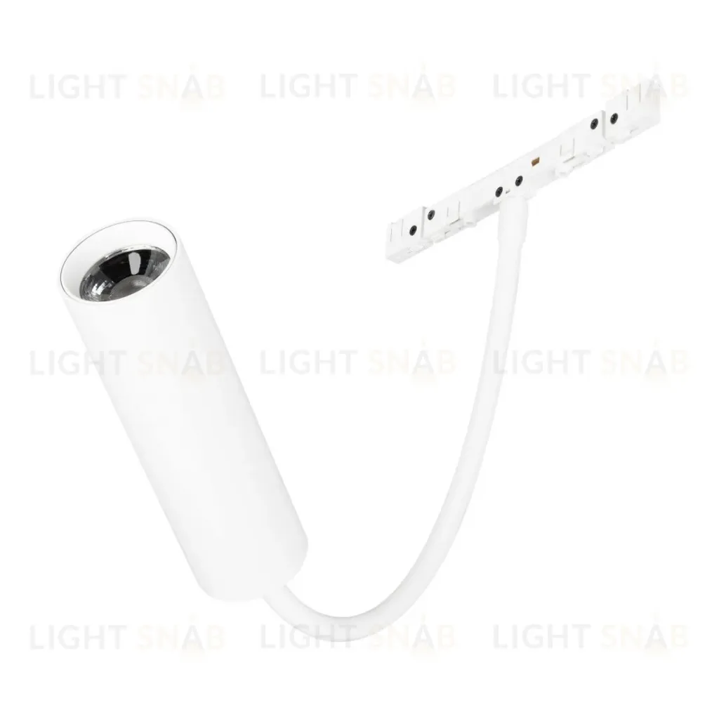 Трековый магнитный светильник Arlight MAG-MICROCOSM-SPOT-FLEX-R26-5W Warm3000 (WH, 24 deg, 24V) (IP20 Металл) 051838 051838