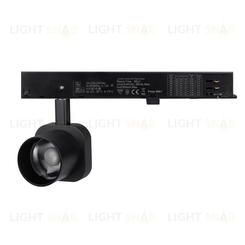 Трековый трехфазный светильник Arlight LGD-DIAFILM-4TR-R60-10W Day4000 (BK, 20 deg, 230V) (IP20 Металл) 060716 060716