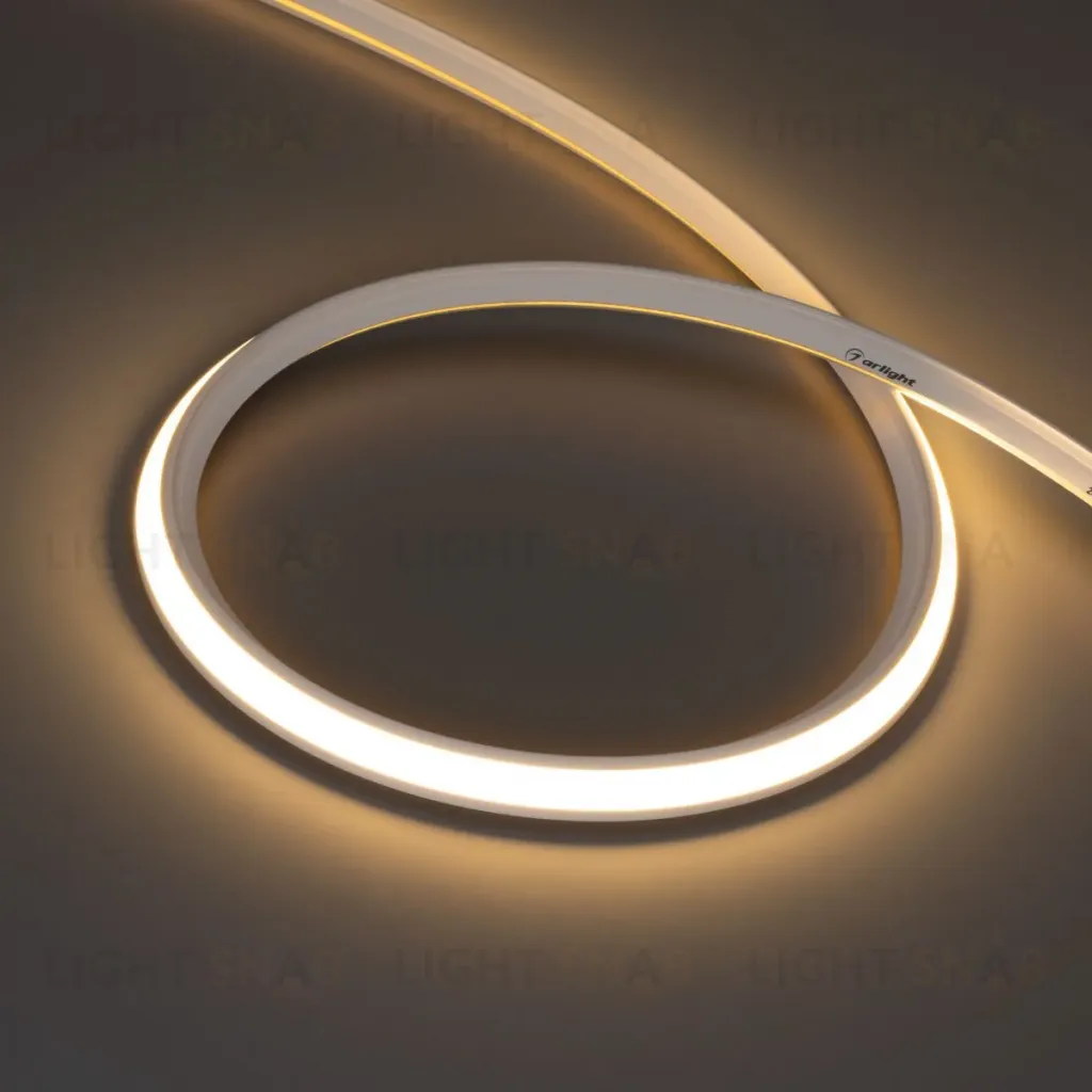 Светодиодная лента герметичная Arlight MOONLIGHT-3D-T-X544-10x10mm 24V Warm3000 (8 W/m, IP67, 5m, wire x1) (Вывод боковой) 055192 055192