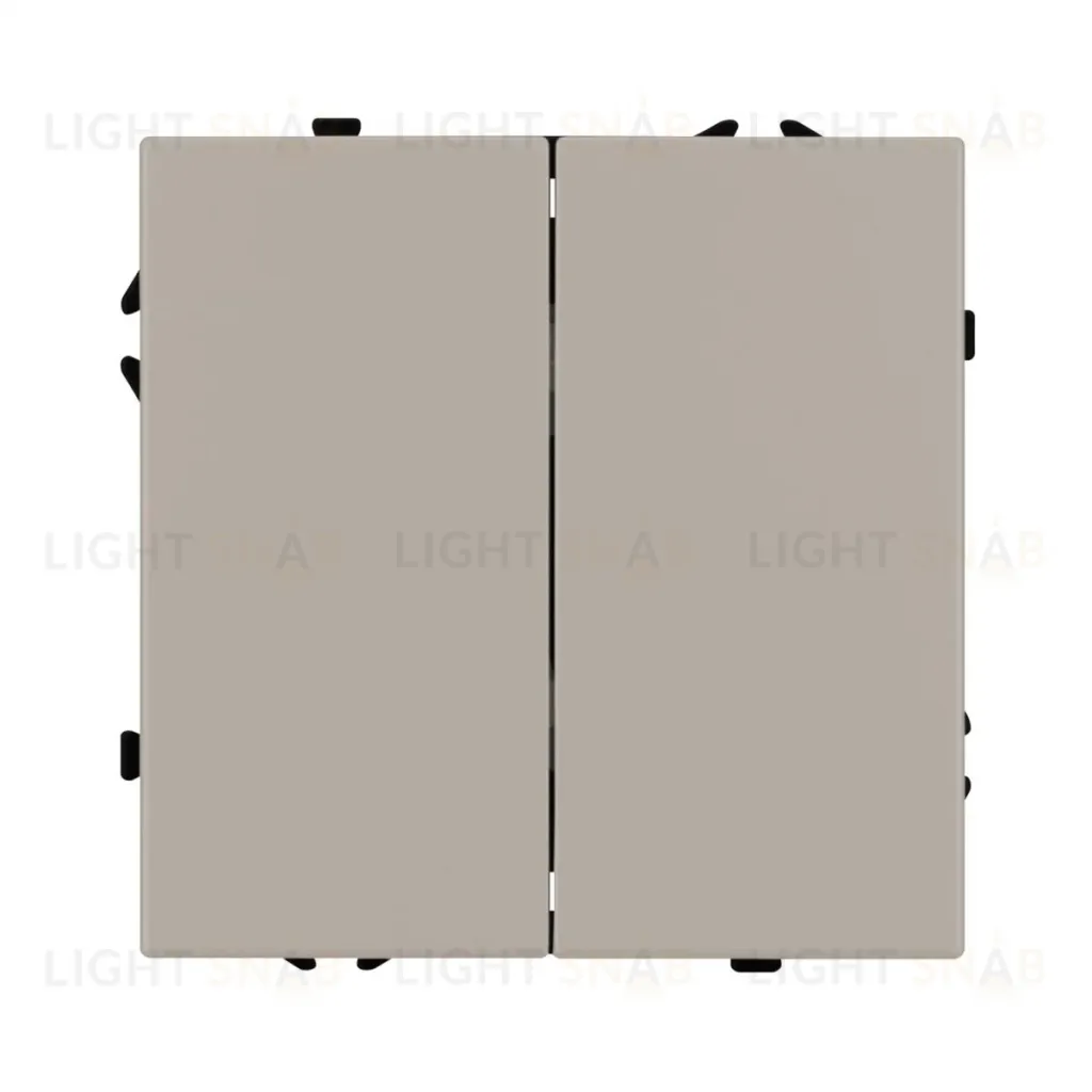Механизм выключателя двухклавишный проходной Arlight SWT-NOBE-MKP2-SFPL-CA (230V, 10A) 059422 059422