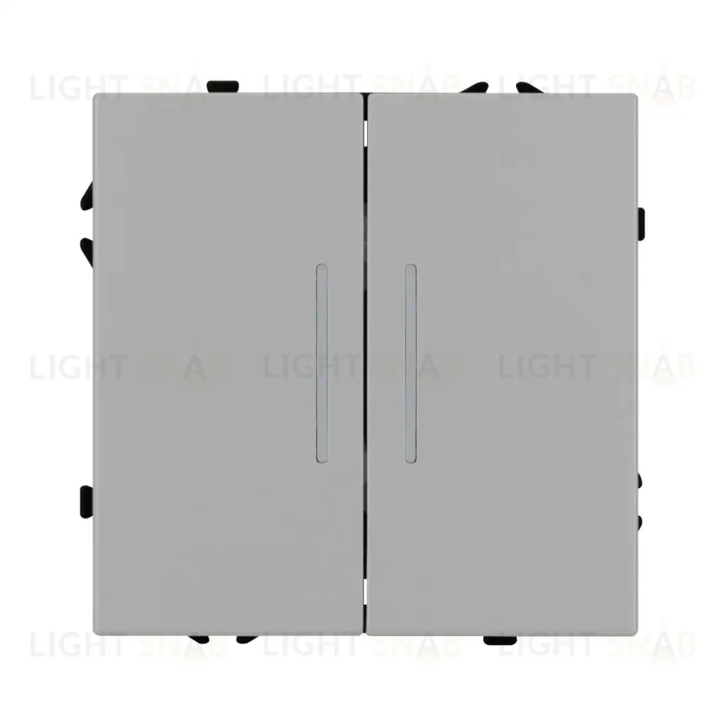 Механизм выключателя двухклавишный непроходной Arlight LED SWT-NOBE-MK02-SFPL-L-IS (230V, 10A) 059418 059418