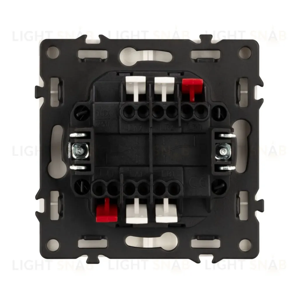 Механизм выключателя двухклавишный проходной Arlight SWT-NOBE-MKP2-SFPL-IS (230V, 10A) 059423 059423