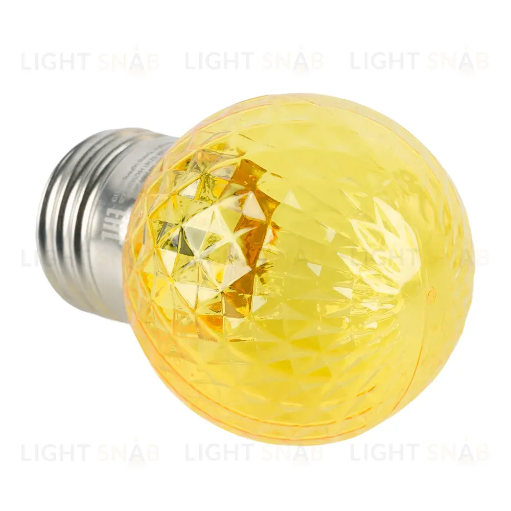 Лампа светодиодная Feron LB-385 шар желтый прозрачный E27 1W 230V 52161 52161