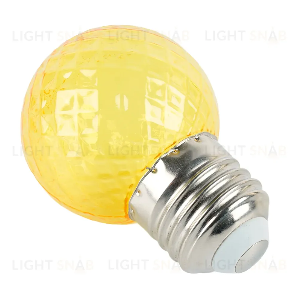 Лампа светодиодная Feron LB-385 шар желтый прозрачный E27 1W 230V 52161 52161