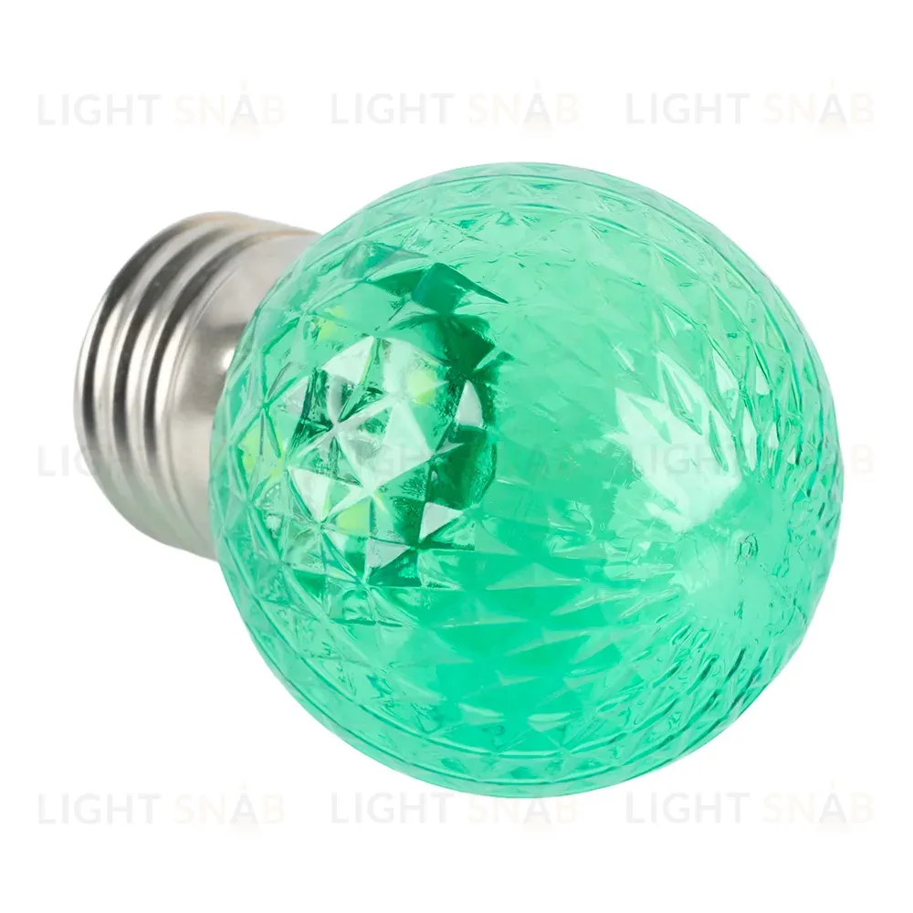 Лампа светодиодная Feron LB-385 шар зеленый прозрачный E27 1W 230V 52163 52163