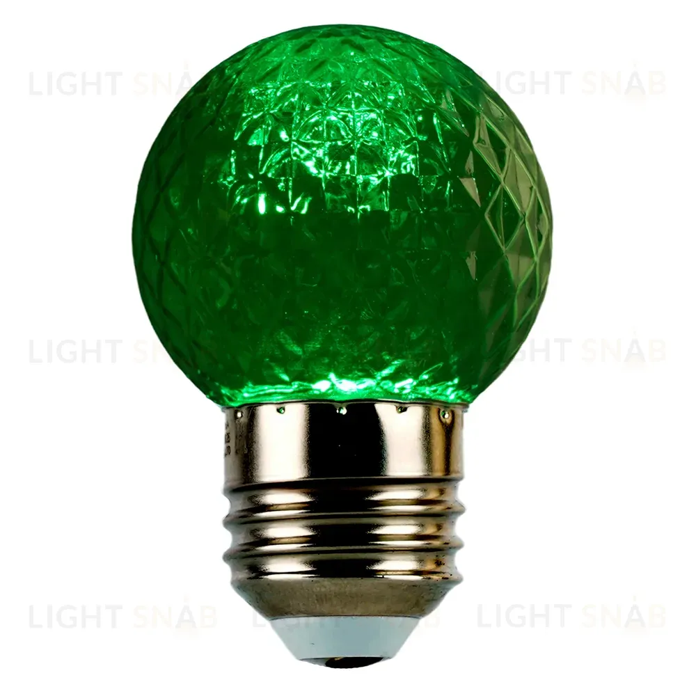 Лампа светодиодная Feron LB-385 шар зеленый прозрачный E27 1W 230V 52163 52163