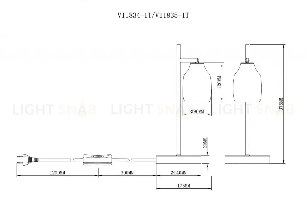 Настольная лампа Moderli Adalina V11835-1T V11835-1T