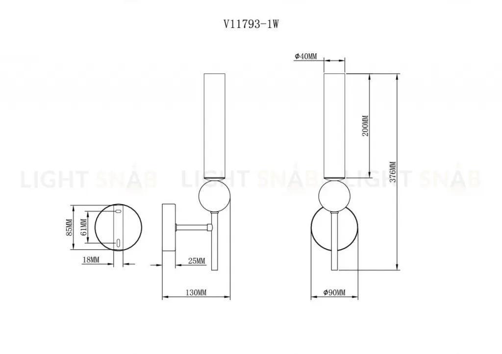 Бра Moderli Illis V11793-1W V11793-1W