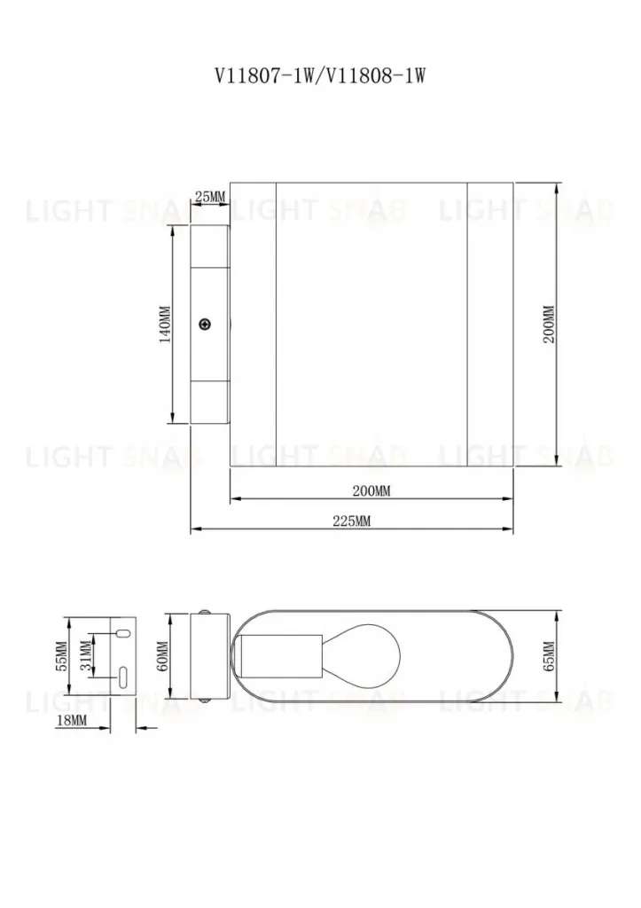 Настенный светильник Moderli Metalicana V11808-1W V11808-1W