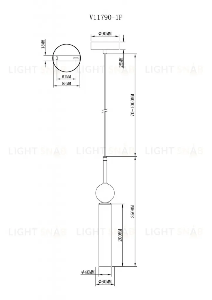 Подвесной светильник Moderli Illis V11790-1P V11790-1P