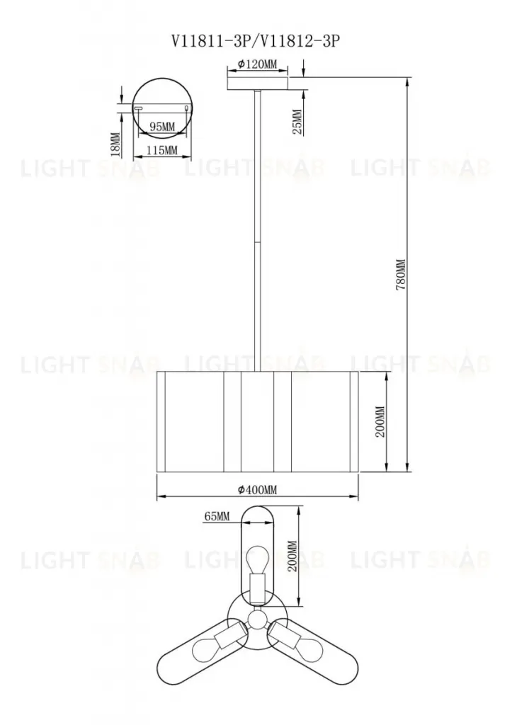Подвесной светильник Moderli Metalicana V11811-3P V11811-3P