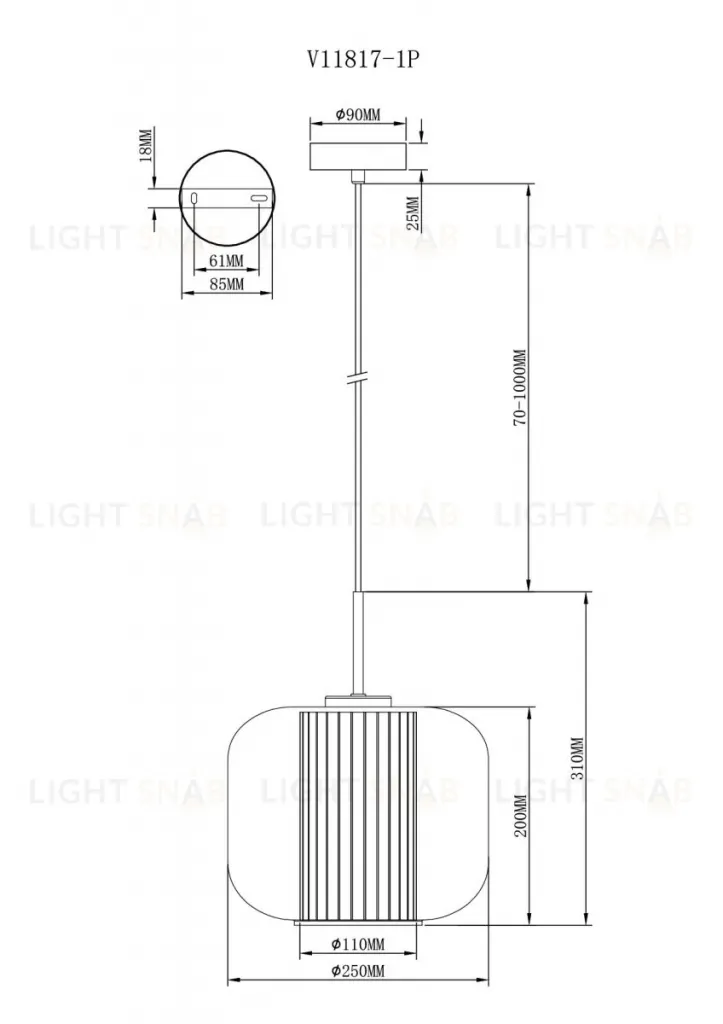Подвесной светильник Moderli Ember V11817-1P V11817-1P