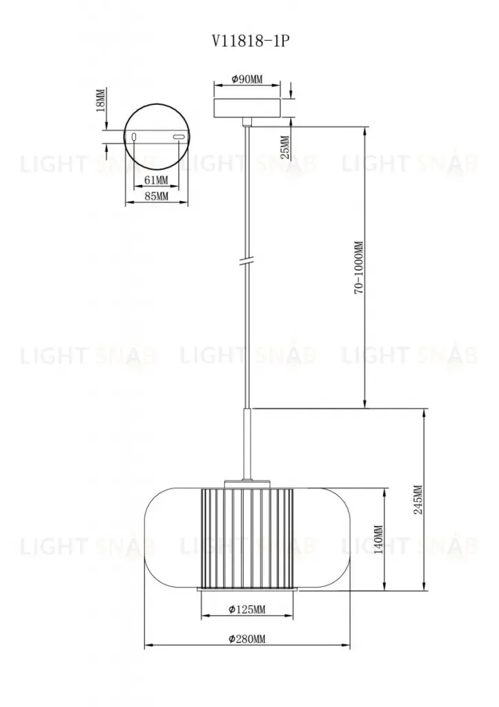 Подвесной светильник Moderli Ember V11818-1P V11818-1P