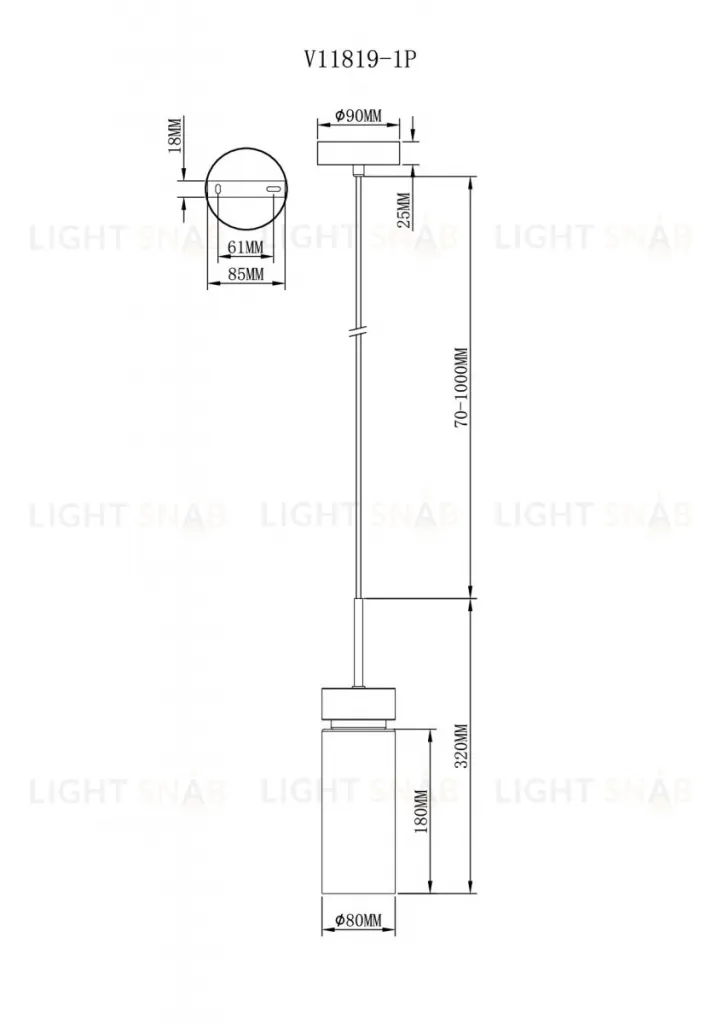 Подвесной светильник Moderli Almero V11819-1P V11819-1P