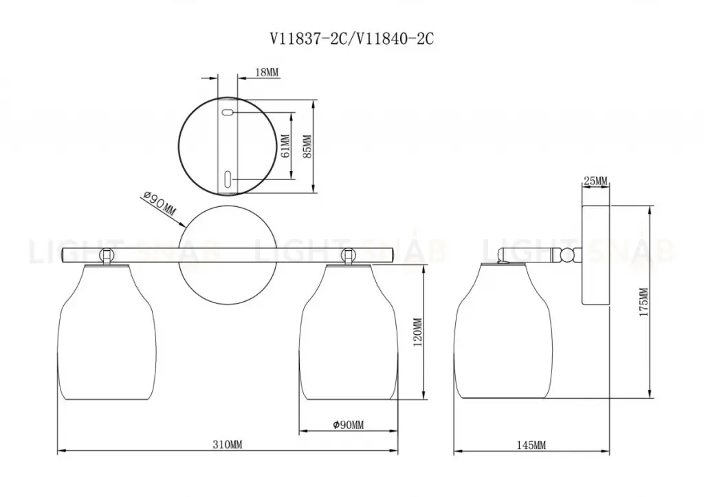 Спот Moderli Adalina V11837-2C V11837-2C