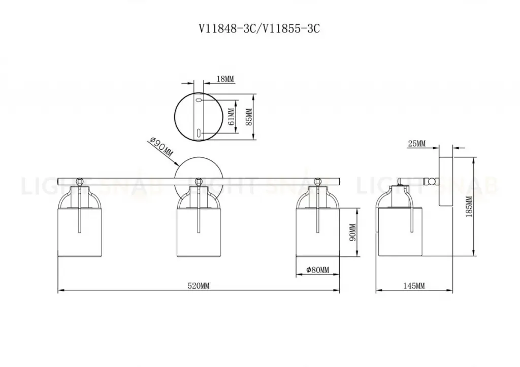 Спот Moderli Inari V11855-3C V11855-3C
