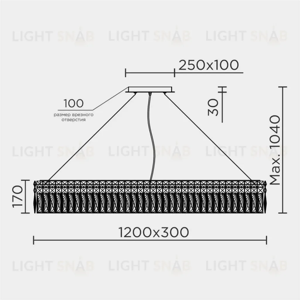 Подвесная люстра Modelux ML.7084.1200 CR ML.7084.1200 CR
