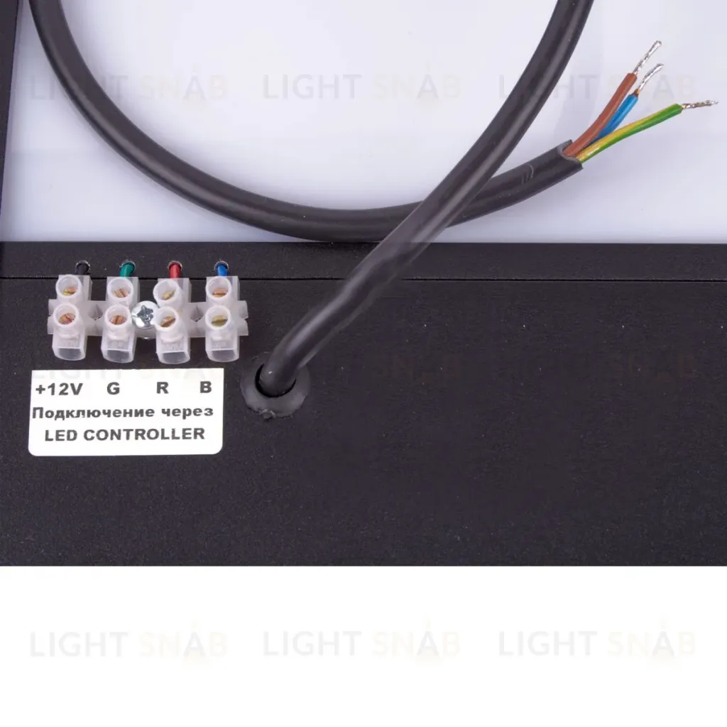 Светодиодная панель Uniel UL-00012597 ULO-K16B 2x22W/4000K/L100 5W/RGB IP44 BLACK ULO-K16B 2x22W/4000K/L100 5W/RGB IP44 BLACK