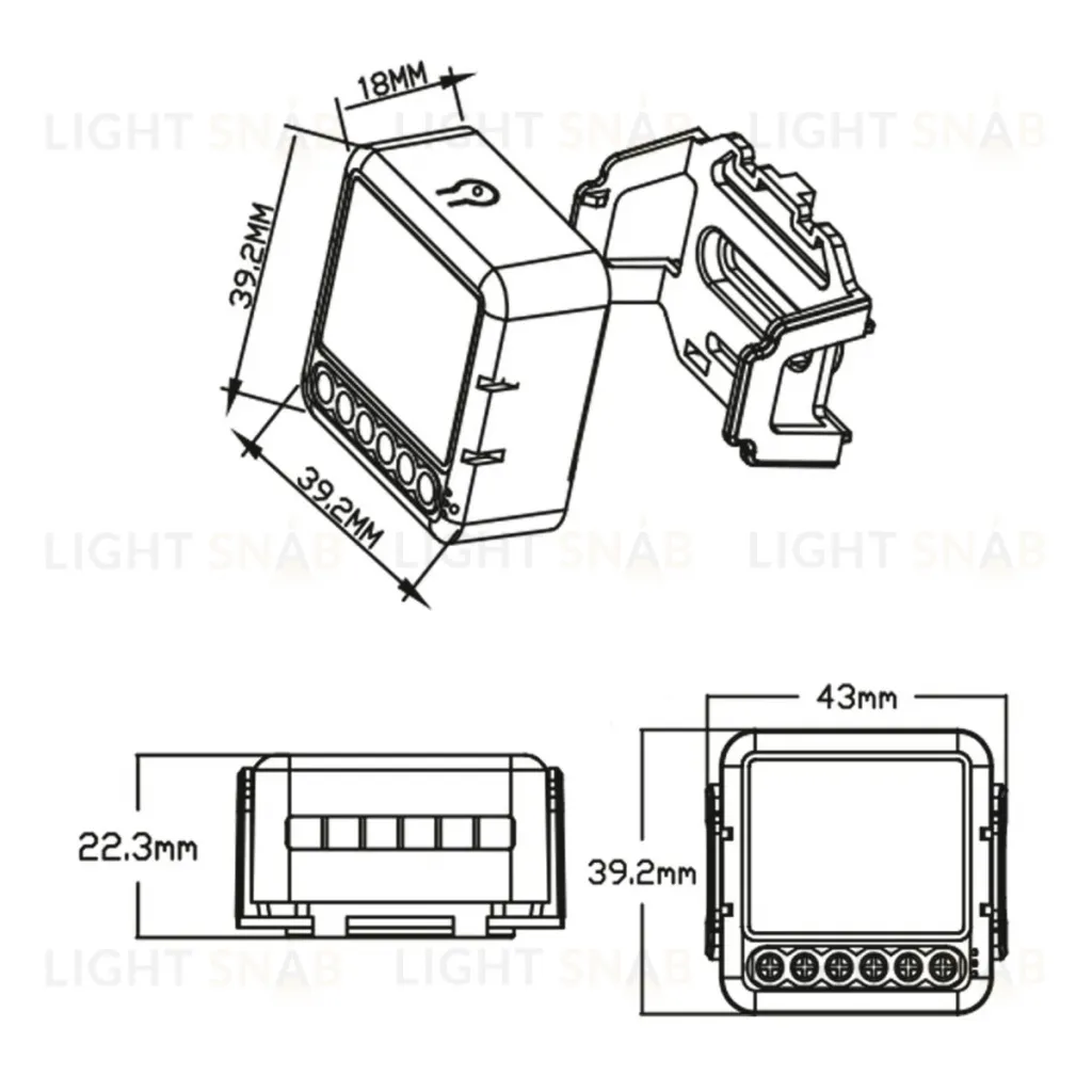 Умное реле Wi-Fi Uniel UL-00011709 2 канала. 100-240В. 2x10А 2x250Вт UCH-A301 2C/WF WHITE UCH-A301 2C/WF WHITE