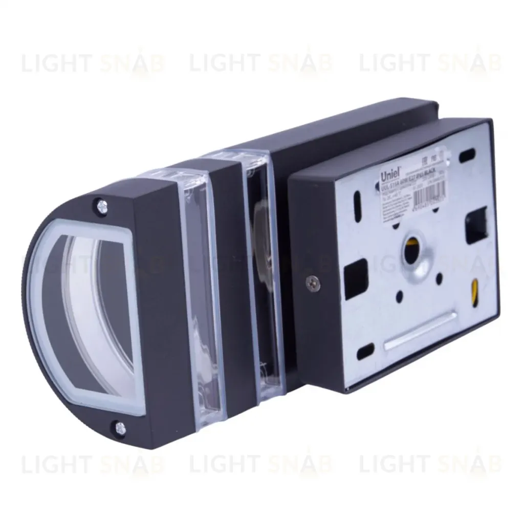 Уличный настенный светильник Uniel UL-00013476 UWL-K03R 60W/E27 IP65 WHITE UUL-S15A 60W/E27 IP65 BLACK