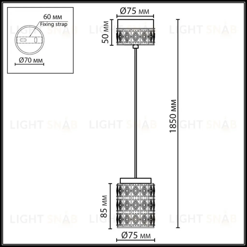 Подвесной светильник Odeon Light L-Vision Lulu 5453/5LA 5453/5LA