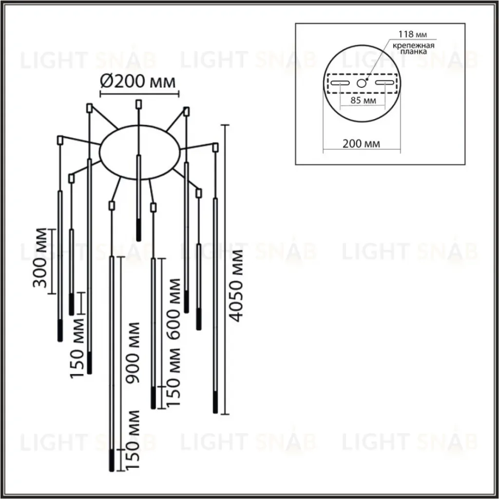 Подвесная люстра Lumion Ledio Stick 8400/27L 8400/27L