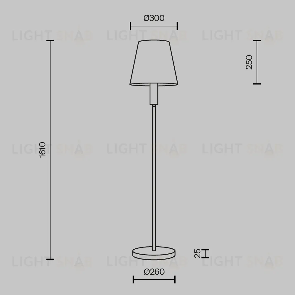 Торшер Maytoni Lira MOD483FL-01BS MOD483FL-01BS