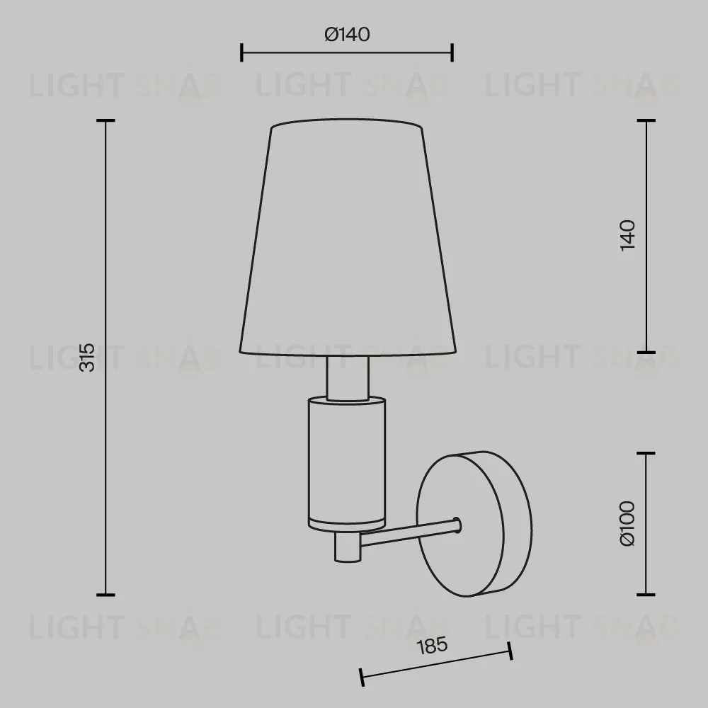 Бра Maytoni Lira MOD483WL-01BS MOD483WL-01BS
